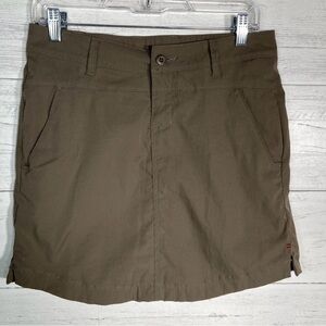 Toad & Co Brown Nylon Hiking Skirt Women’s Size 6 Outdoor